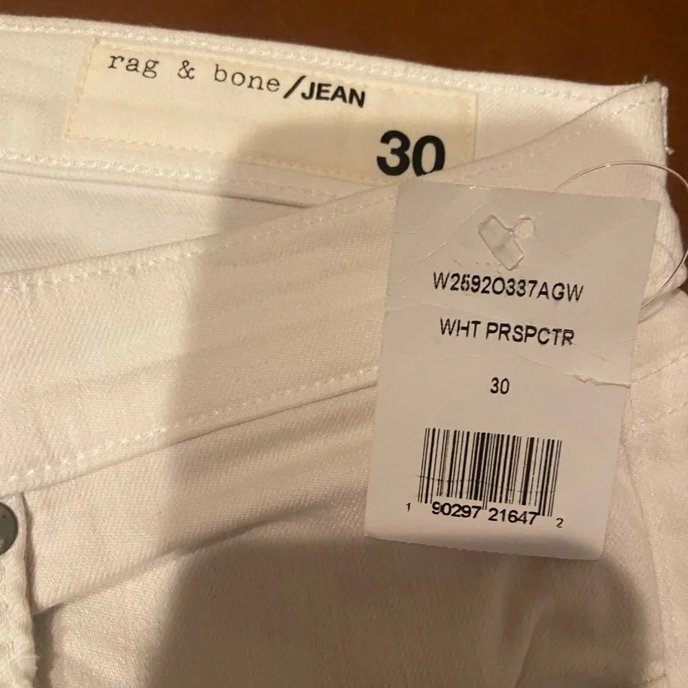 NWT! Rag & Bone Dre Capri whites jeanss Sz 30 - Picture 4 of 6
